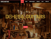 Tablet Screenshot of dehesaguitars.com